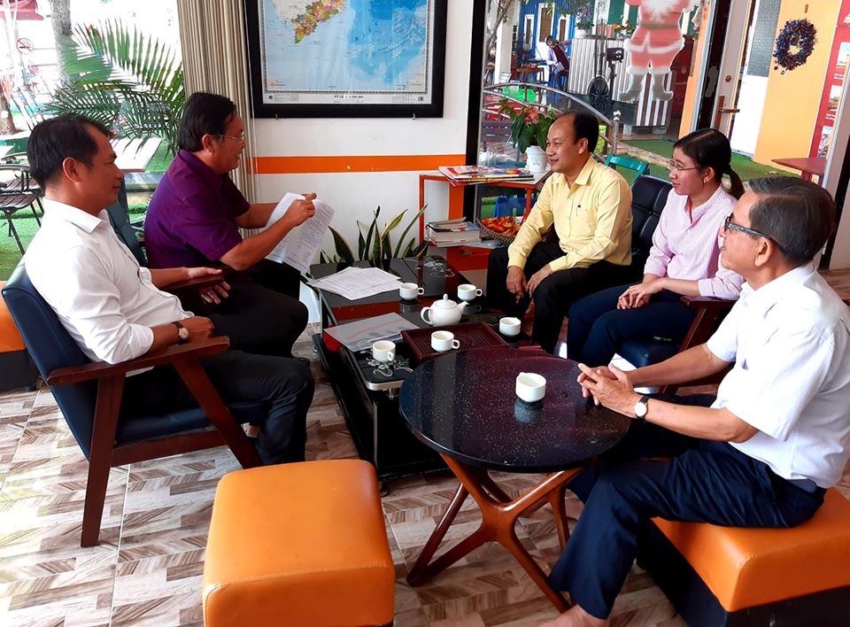 Trao đổi chương trình hợp tác với Chủ tịch HH DN tỉnh Kiên Giang